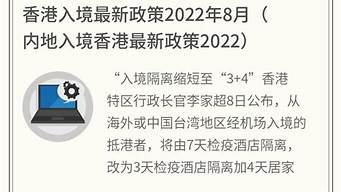 香港入境最新政策2022_香港入境最新政策2022年3月